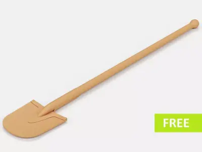 WW2 German panzer shovel Free 3D print model