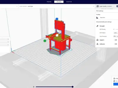 bad saw machine 3D print model