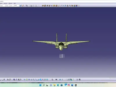 grumman f-14 tomcat 3D model 2