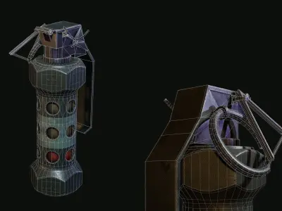 m84 grenade Low-poly 3D model purchase