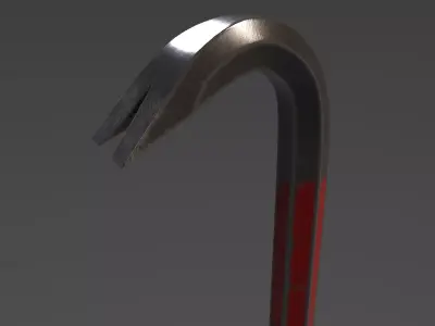 Crowbar cane 3D model