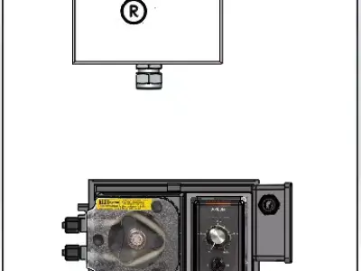 BW A100NV Variable Speed Peristaltic sample pump  3D model
