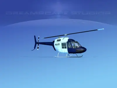 Bell 206 Police 3D model