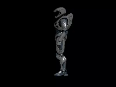 futuristic soldier 3d mode 3D model