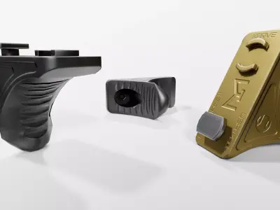 Railscales Karve MLOK Handstop Low-poly 3D model