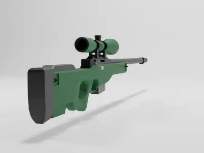 AWP AWM  Low-poly 3D model