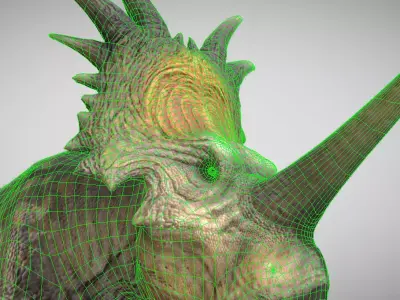 Styracosaurus  V2 Low-poly 3D model