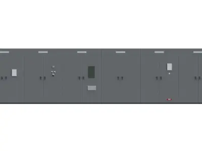 Switchboard 08 Low-poly 3D model