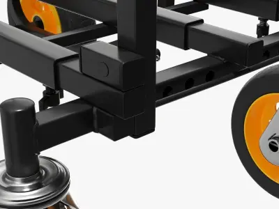 Transport cart expandable 3D model