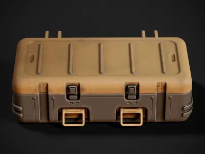 Military Weapon Crate  Low-poly 3D model