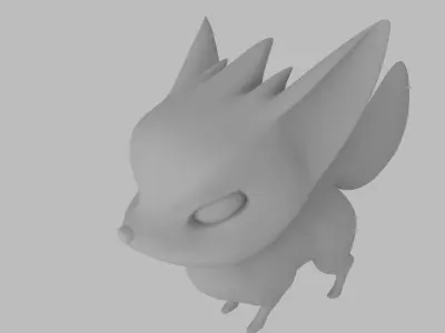 Game ready Fox Low-poly 3D model