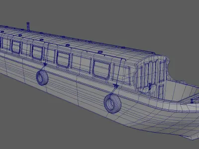 Narrowboat lincolnshire 3D model