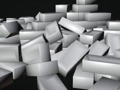 Brick Pile Low Poly game asset with 4 K PBR Textures Low-poly 3D model