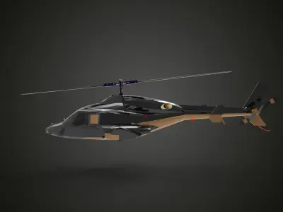 Bell 222 3D model purchase