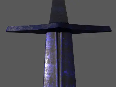 Dagger sword Low-poly 3D model shop