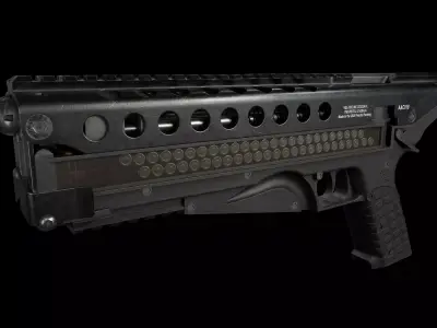 KelTec P50 Modern Gun Low-poly 3D model