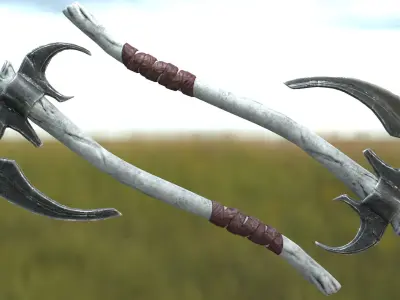 Throwing Axe Mark III Low-poly 3D model