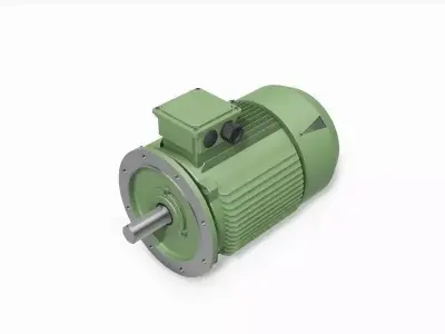225M B5 4-8 Pole IEC electric motor - 3D CAD model 3D model