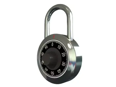 COMBINATION PADLOCK 3D model purchase