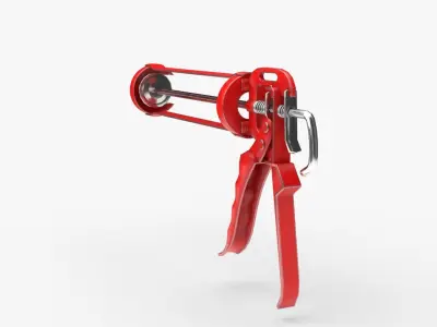 Silicone Gun Low-poly 3D model