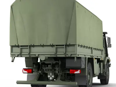 Mercedes Zetros Military 4X4 3D model