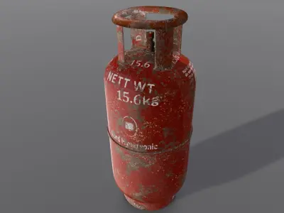 Cylinder 3D Model  Low-poly 3D model