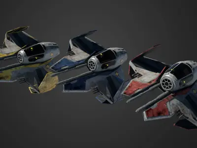 Jedi Starfighter ETA-2 3D model