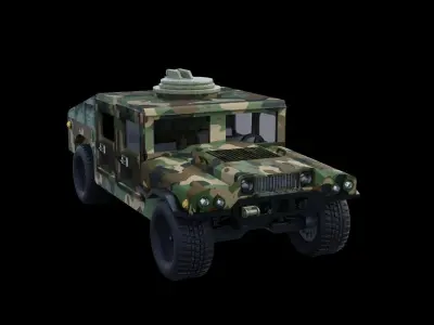 Humvee Military 3D model by mikeangelojmatos21