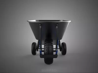 POWER ASSISTED TRIPLE WHEEL HUB MOTOR WHEELBARROW ENGINE BARROW 3D model