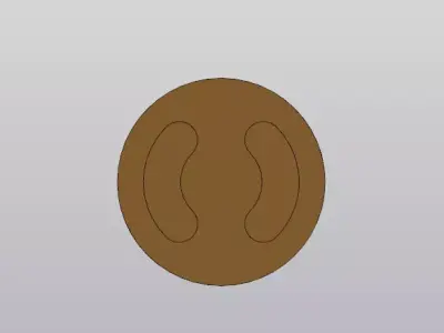 Threaded Plug Cap - Pipe Sealing Part 3D model