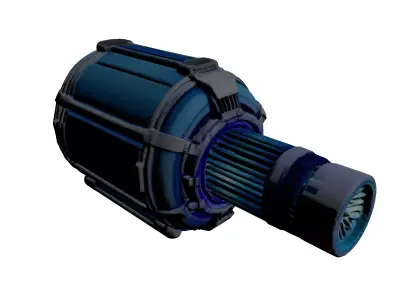 Futuristic SciFi Energy Core Engine 3D model