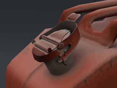 Fuel Can - Gas Can - Old Jerry Can - Low Poly Low-poly 3D model