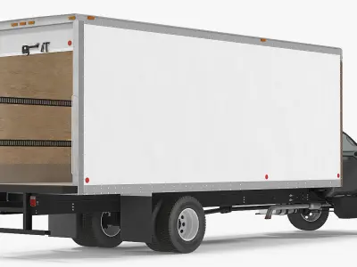 Box Truck Generic Rigged 3D model