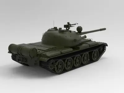 T-55 tank 3D model purchase