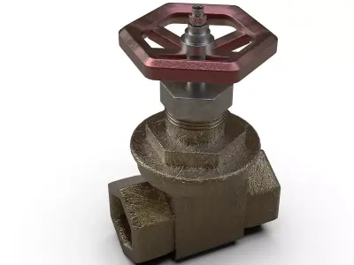 gate valve 3D model