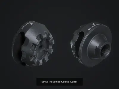 PBR MUZZLE BRAKES  3D Model Pack