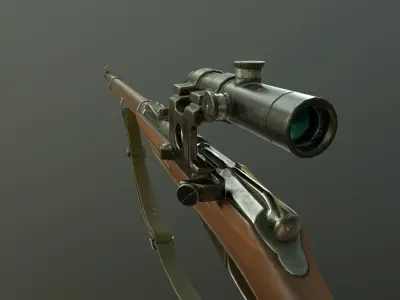 Mosin Nagant M91 Low-poly 3D model purchase