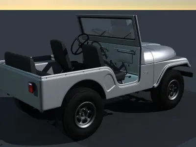 Jeep CJ-5 1975  3D model
