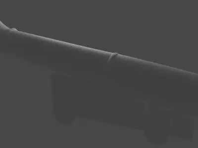 Ship gun Free 3D model