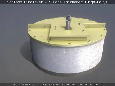 Sludge Thickener - Schlamm Eindicker High-Poly Version 3D model