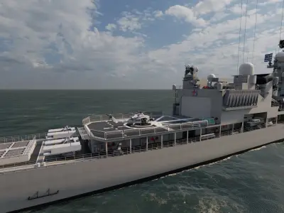 NAVY FRIGATE 3D model