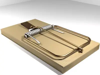 Animal Trapping - Mousetrap 3D model