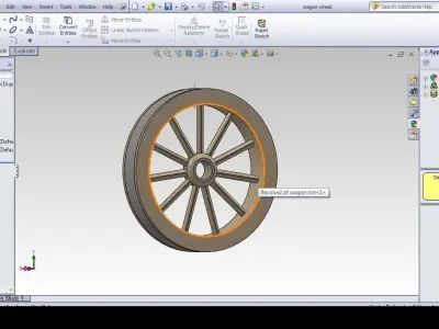 wagon wheel Free 3D model purchase