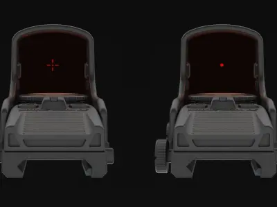 Red Dot Sight Standard Range Optic Type ELO-23 3D model