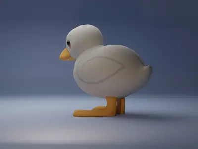 PBR Duck Decoration Free Free low-poly 3D model