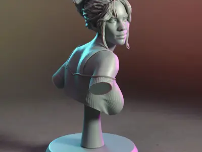 Panam Palmer bust Free 3D print model