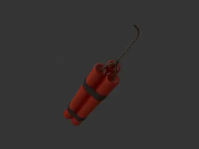 Dynamite Pack PBR Low-poly 3D model