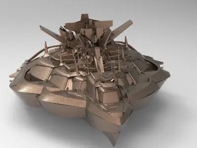 Cruise ship Advanced 8b 3D model