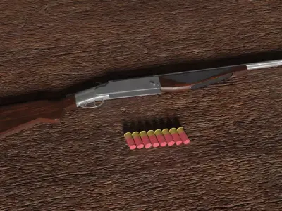 Shotgun 3D model 16
