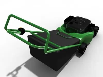 Lawn mower 3D model